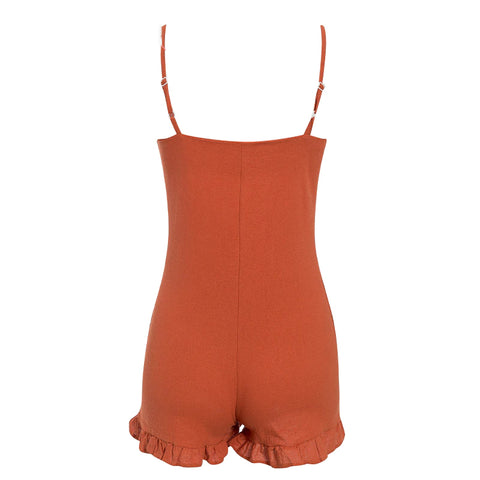 Boho Button Up Casual Romper - Available in 3 Colors