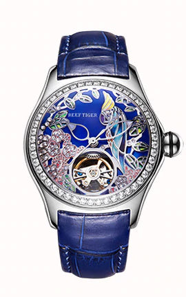 Reef Tiger - Parrot Series Diamond Parrot -  Luxury Ladies Fashion Watch