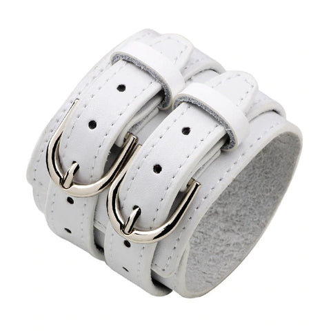 Style 102 - Men's Hand Tooled Buckle & Genuine Leather Cuff Bracelet