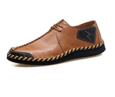 Style 104 Two Tone Hand Crafted Split Men's Moccasin/Loafers :: Available in 3 Colors
