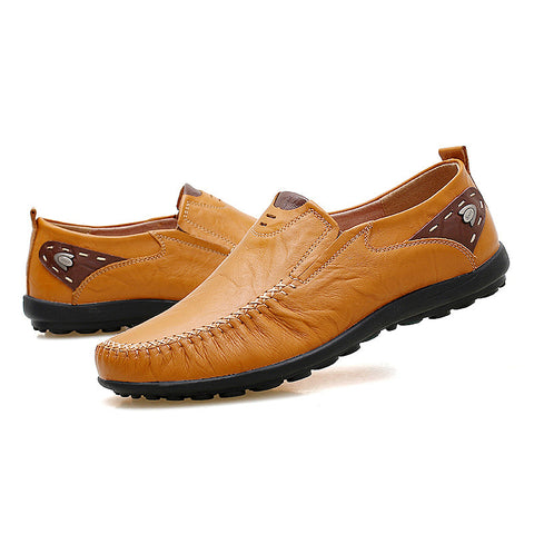 Style 105 Men's Soft Leather Casual Loafers :: Available in 3 Colors