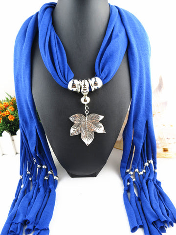 Style 126 Maple Leaf Pendant Scarf :: Available in 18 Colors