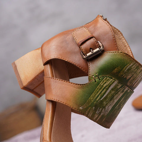 Style 1733 Boho Handmade Bamboo Style Sandals