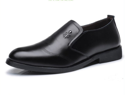 Style 202 Men's Genuine Leather Elegant Business Slip On's :: Available in 2 Colors
