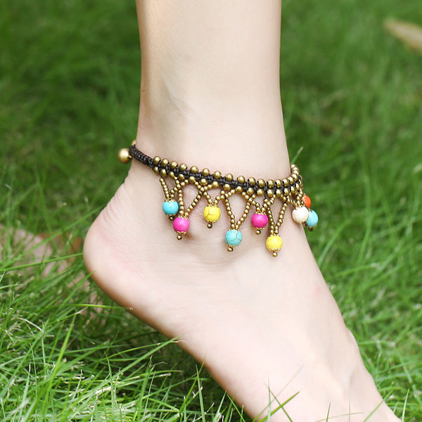 Style 1116 Vintage Bohemian Braided Anklet  - Available in 4 Colors