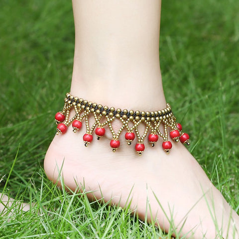 Style 1116 Vintage Bohemian Braided Anklet  - Available in 4 Colors