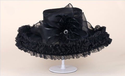 Style 231 Luxury Ruffled Kentucky Derby Hat