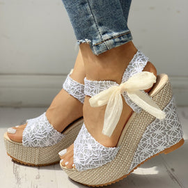 Style 3311 Women's Summer Lace Wedges  :: Available in 3 Colors