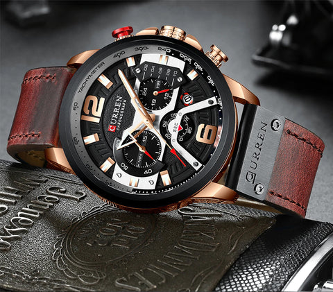 Style2413 Mens Luxury Chronograph Sports Watch - Available in 5 Colors