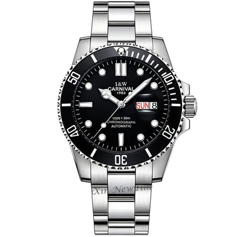 Style 2316 Carnival Men's Luxury Swiss Diving Watch  - Available in 7 Colors - BEST SELLER!