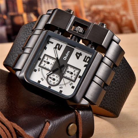 Style 2317 Oulm Unique Mens Super Large Quarts Fashion Watch   - Available in 5 Colors -