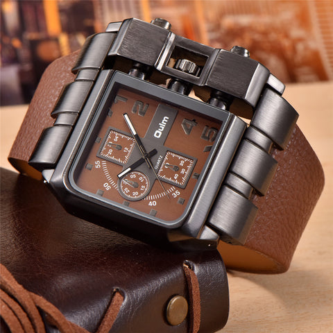 Style 2317 Oulm Unique Mens Super Large Quarts Fashion Watch   - Available in 5 Colors -
