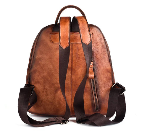 Boho Aztec Genuine Leather Designer Backpack :: Available in 4 Colors