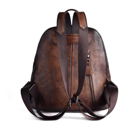 Boho Aztec Genuine Leather Designer Backpack :: Available in 4 Colors