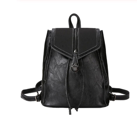 Style 502 Vintage Matte Leather Back Pack in 4 Colors