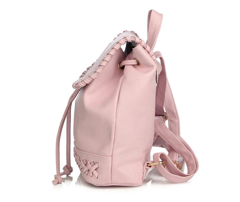 Style 503 Criss Cross Leather Backpack in 4 Colors