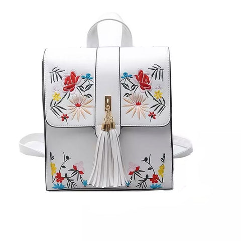 Style 504 Embroidered Floral Backpack in 2 Colors