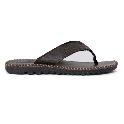 Style 714 Men's Hand Sewn Casual Leather Flip Flops