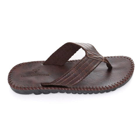 Style 714 Men's Hand Sewn Casual Leather Flip Flops