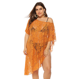 Style 906 Plus Size Sunshine Lace Swimsuit Cover Up :: BEST SELLER