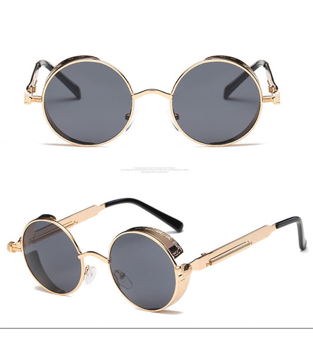 Style 9904 Gold/Silver Plate Metal Steampunk Sunglasses   :: Available in 13 Colors