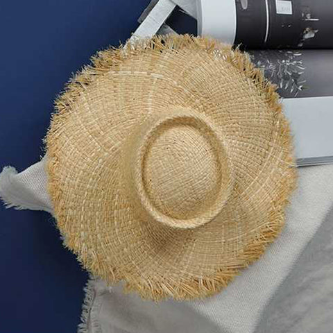 Style 314  Hand Crafted Shredded Brim Summer Hat