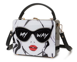 Novelty Collection My Way Throwing Shade Fashionista Tote/Shoulder Bag