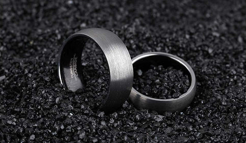Tungsten Carbide Steel Couples Rings
