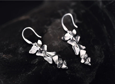 Handcrafted Triple Flower Earrings - Available in 2 Colors