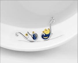 Van Gogh Collection Sterling Silver Luxury Earrings - Limited Quantities!