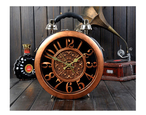 Novelty Collection - Authentic Wood Old Fashioned Clock Shoulder Bag/Purse :: Available in 3 Colors
