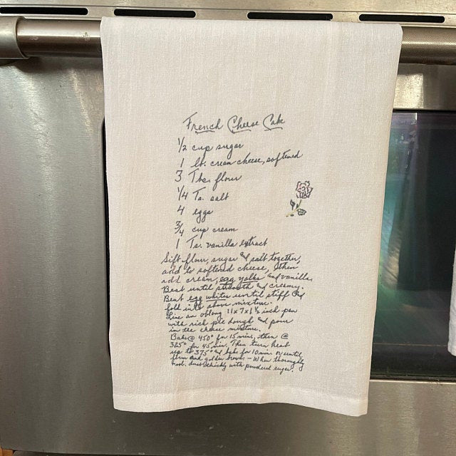 Custom Recipe Towels - Two for $29.99 Free Shipping!